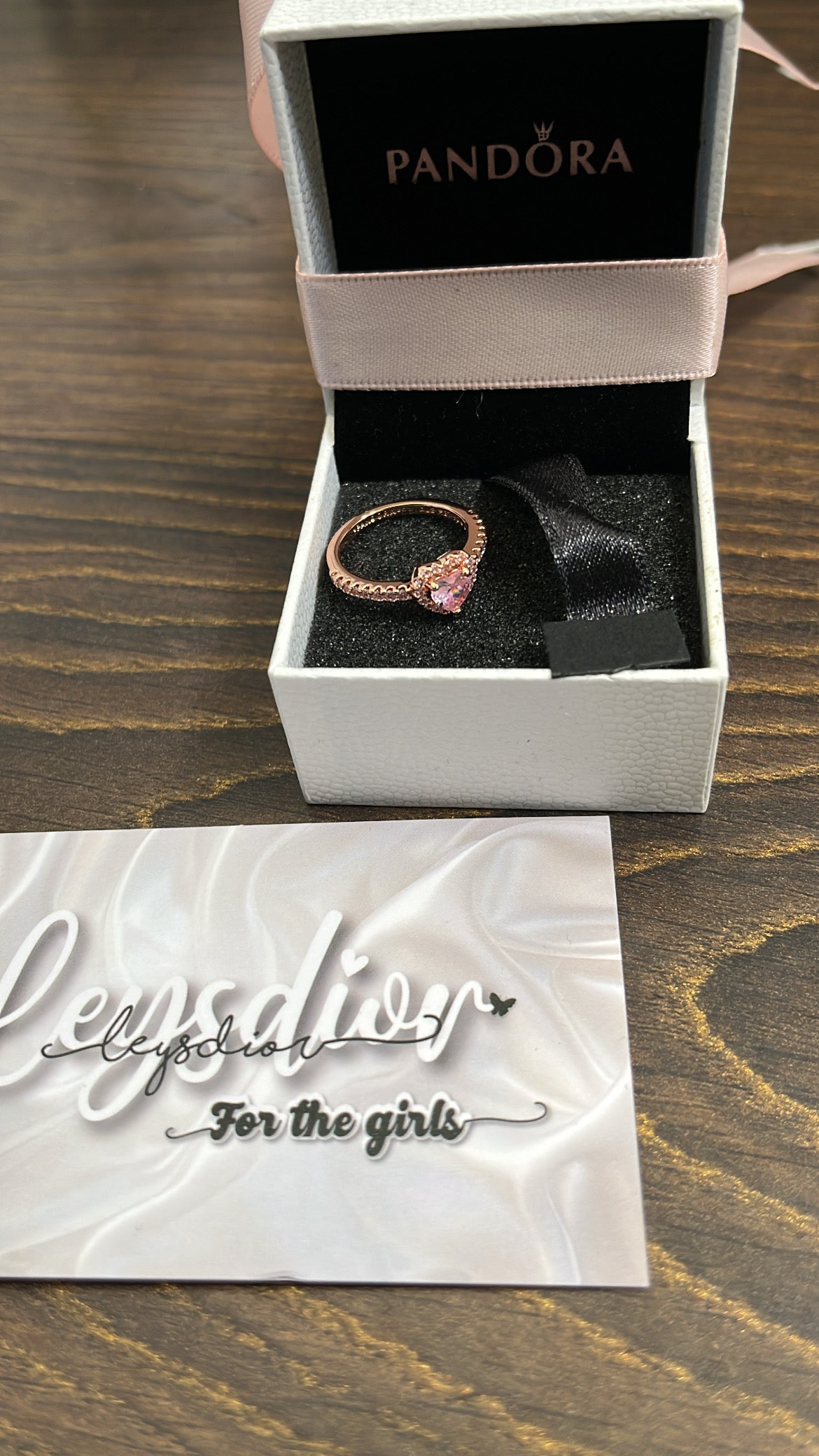 Rose Gold Pink Ring