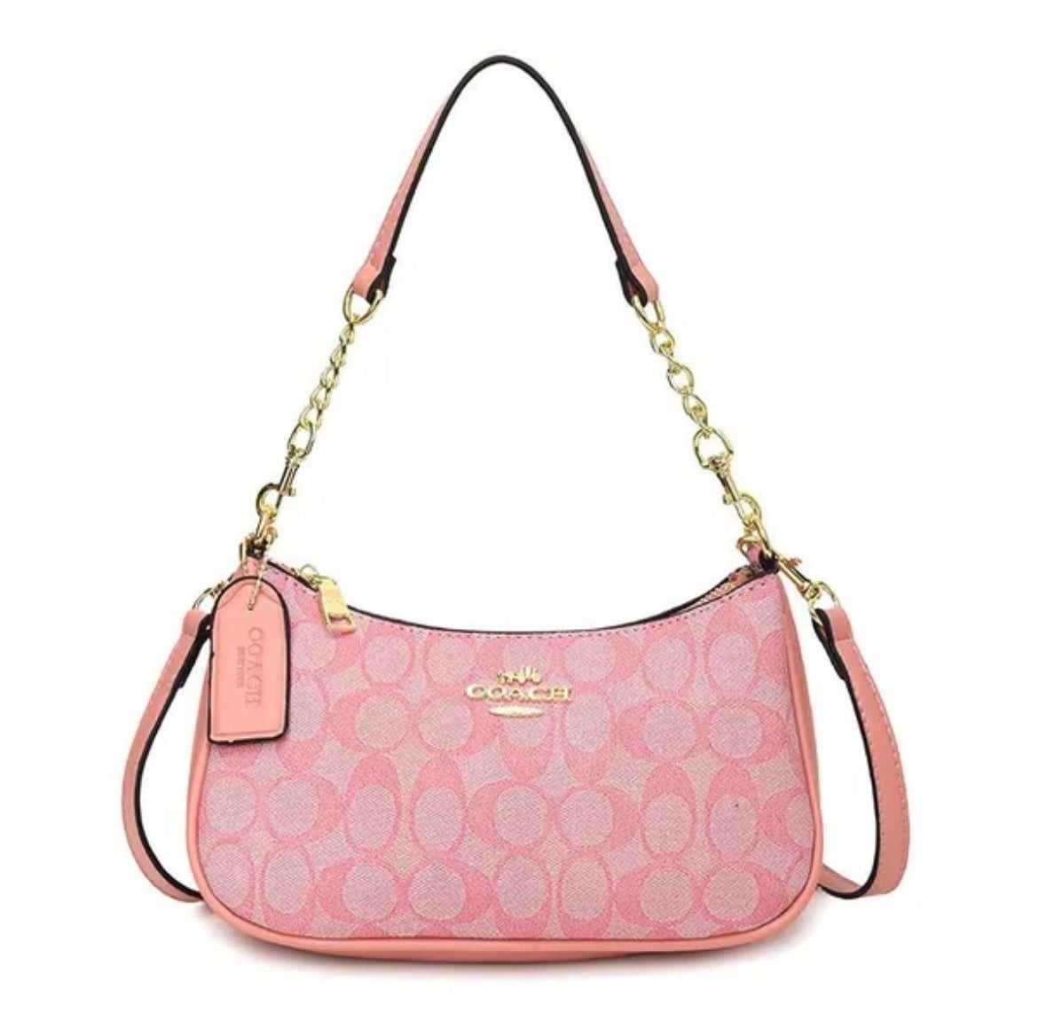 Pink Coach Shoulder Bag
