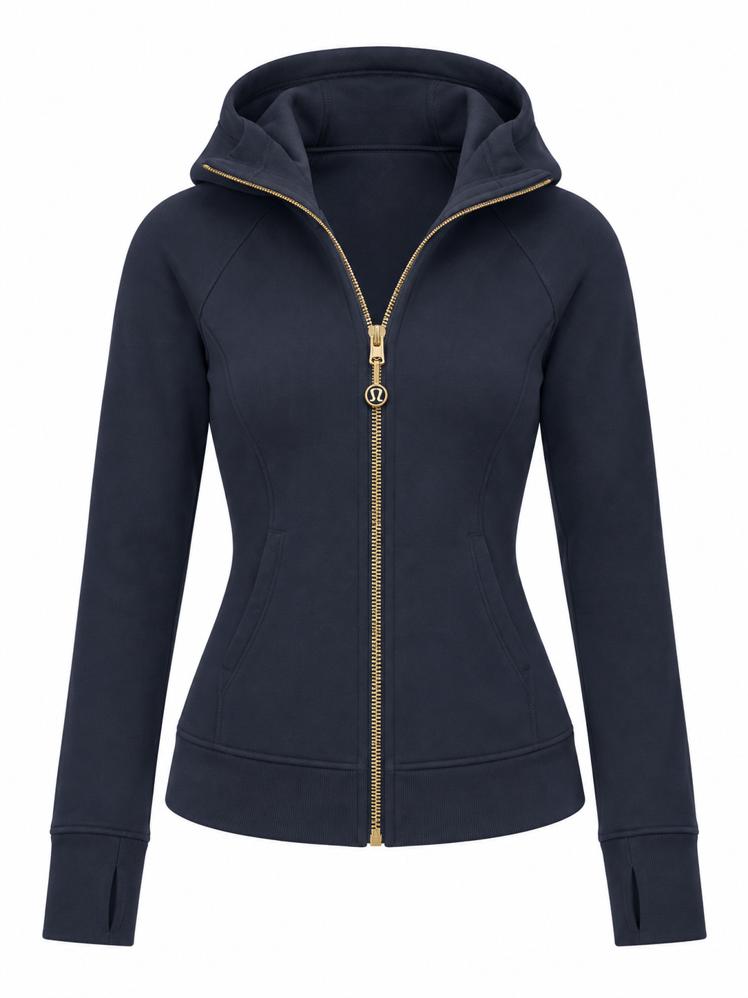 Navy Gold Zip Scuba