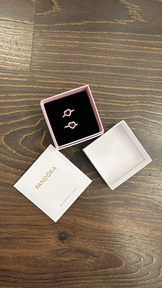 Red Heart Pandora Ring