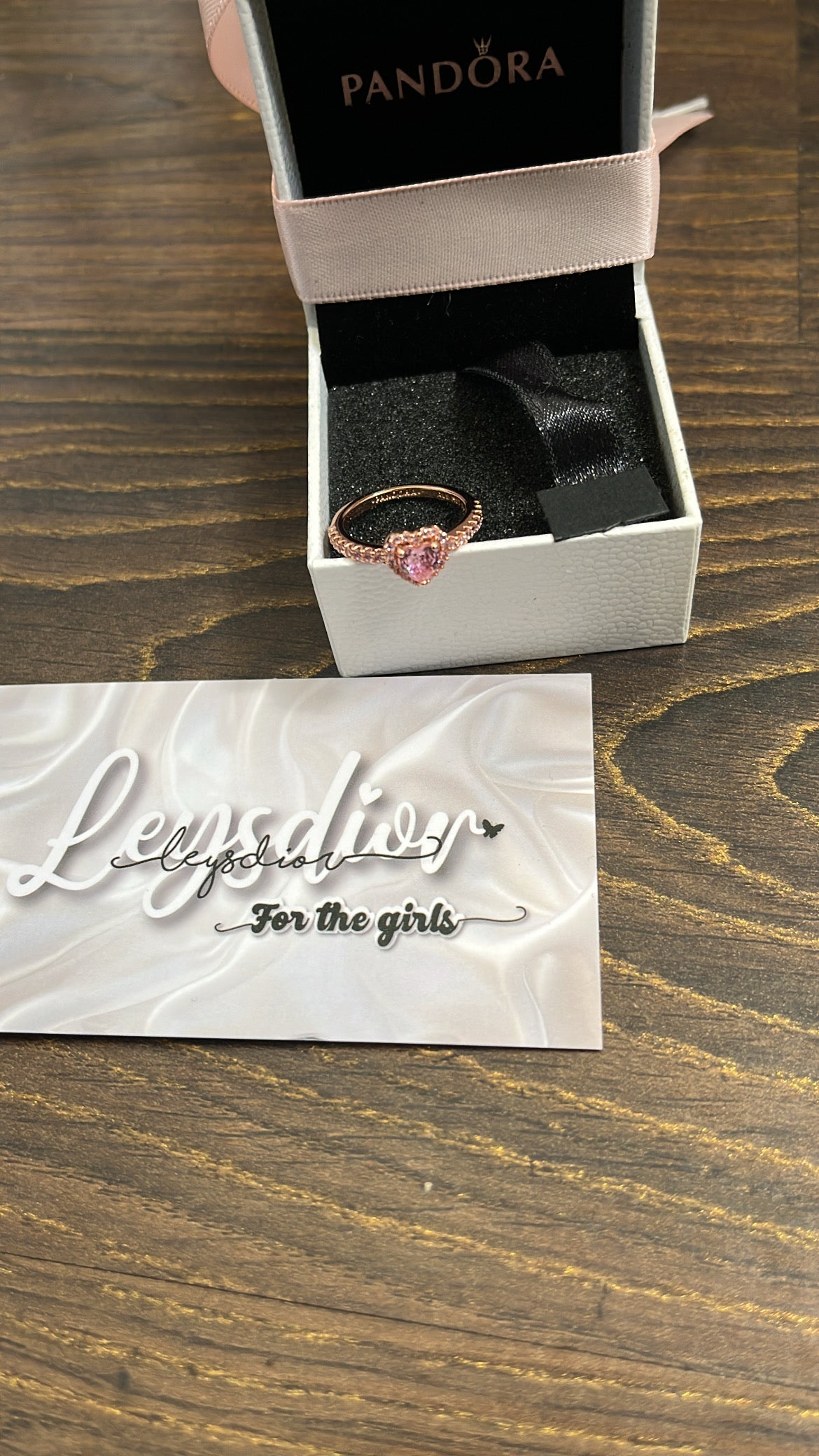 Rose Gold Pink Ring