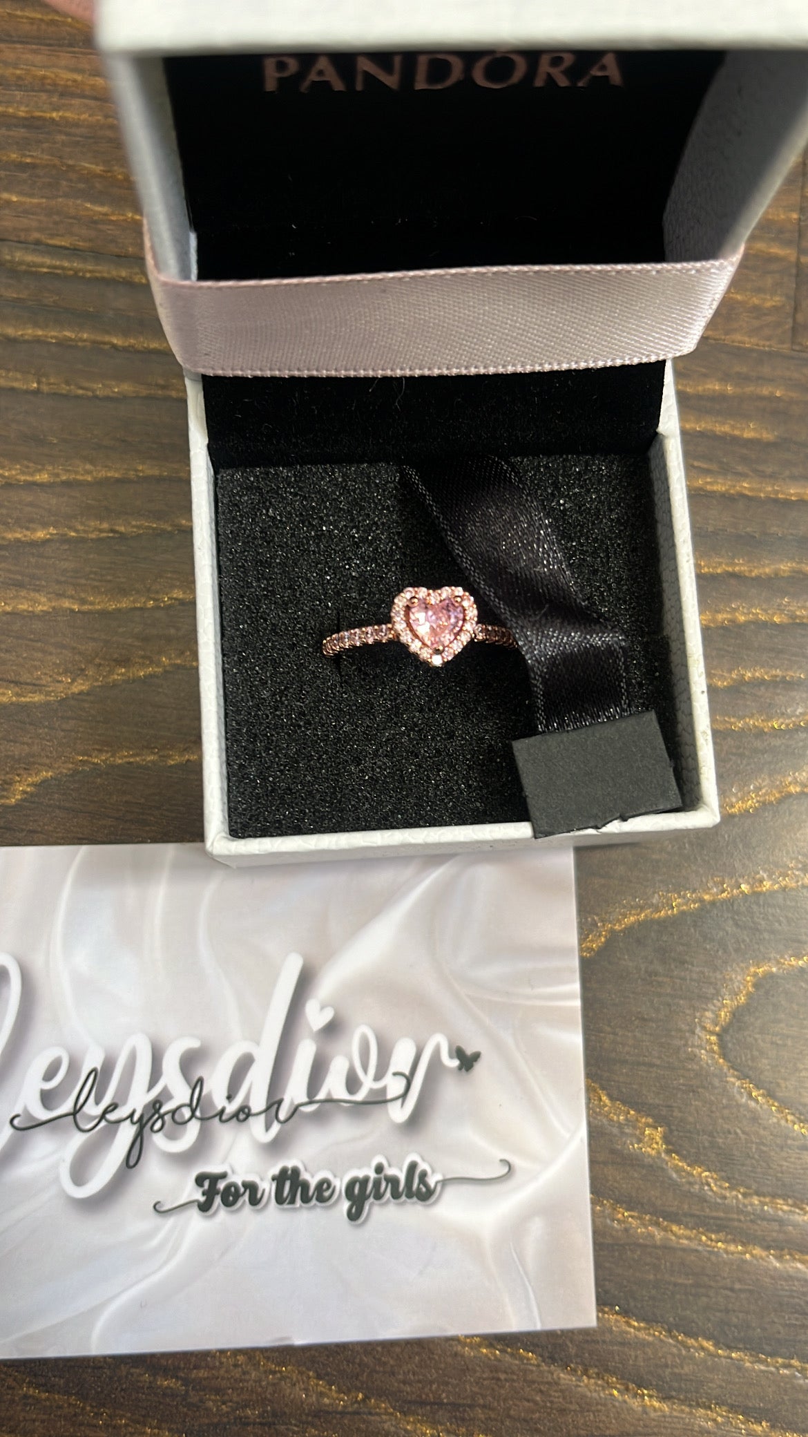 Rose Gold Pink Ring