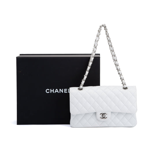 White Chanel Leather Bag