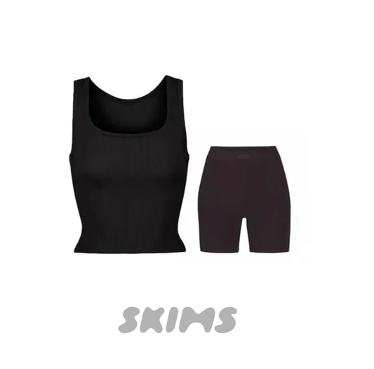 Black Skims Set w/ Shorts