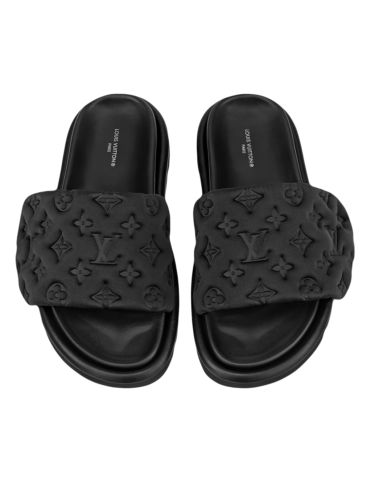Black Pillow LV slippers