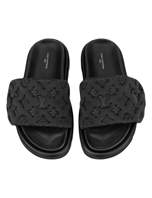 Black Pillow LV slippers