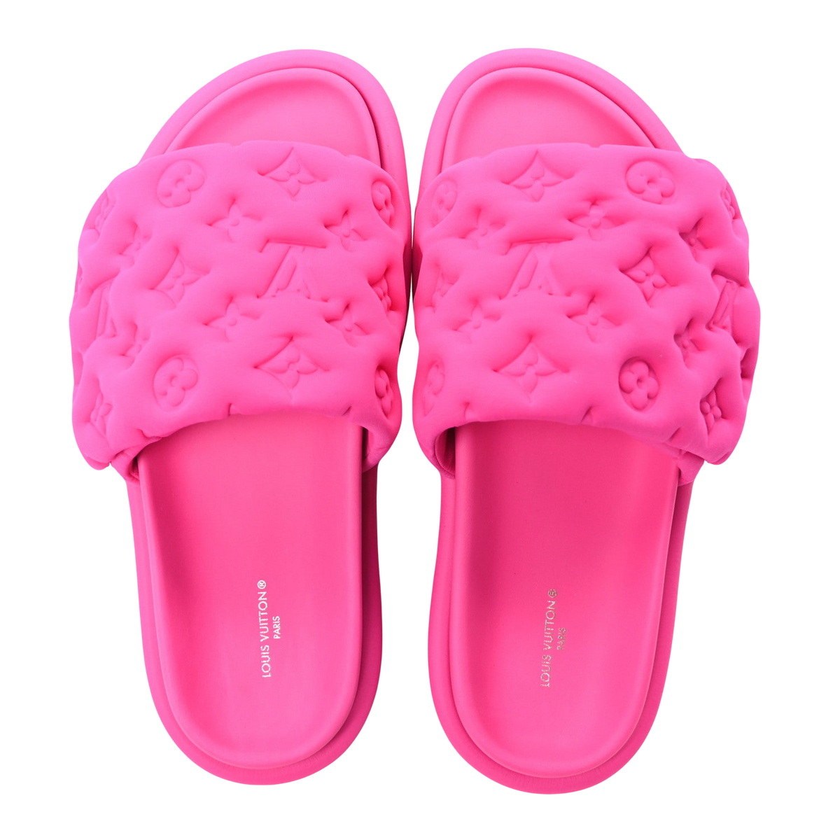 LV Pink Pillow Sliders