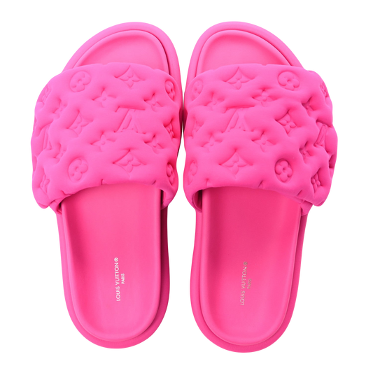 LV Pink Pillow Sliders