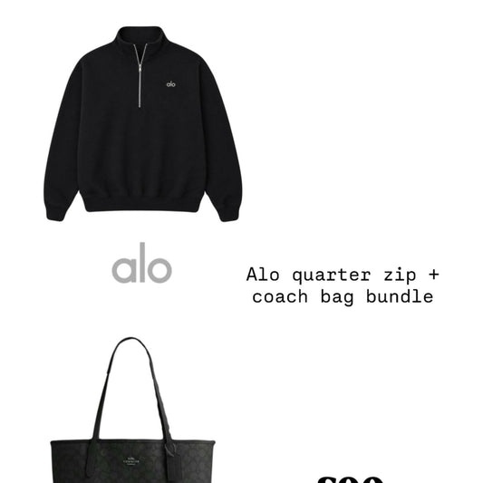 Alo Quarter Zip + Coach Bundle