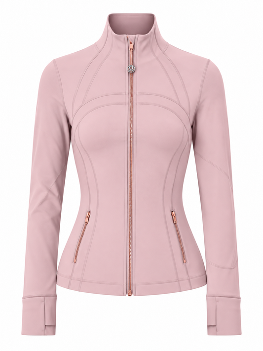 Defined Lululemon - Rose Gold Zip + Pink