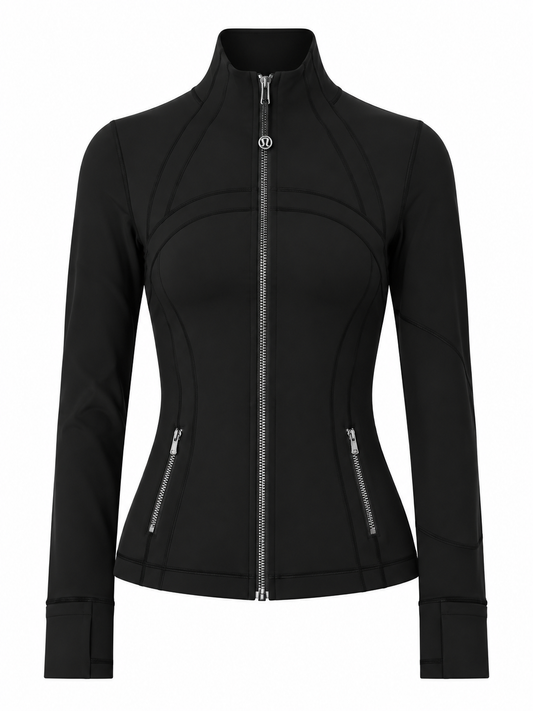 Black Silver Zip Lulu (Full Length)