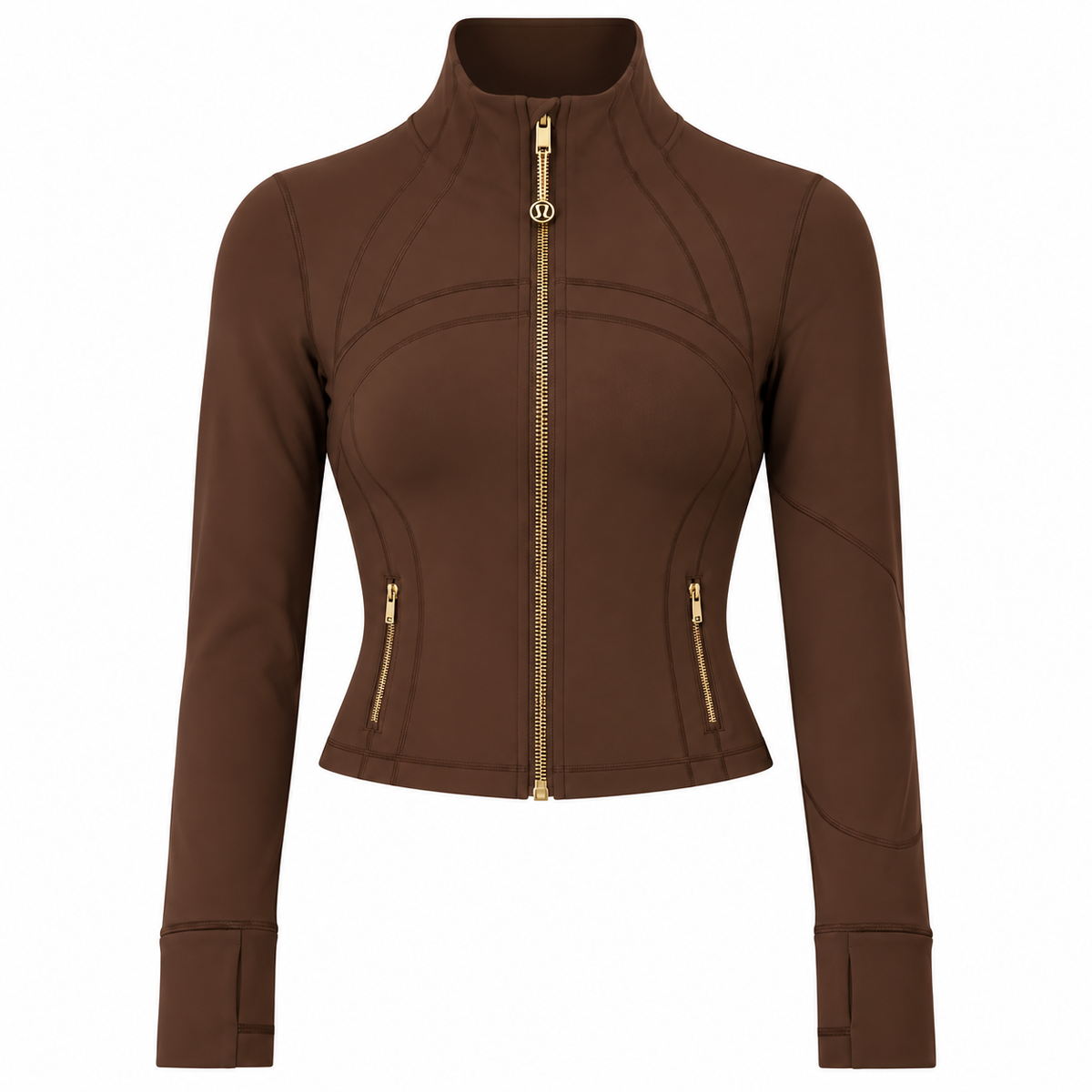 Brown Gold Zipper Lulu (cropped)