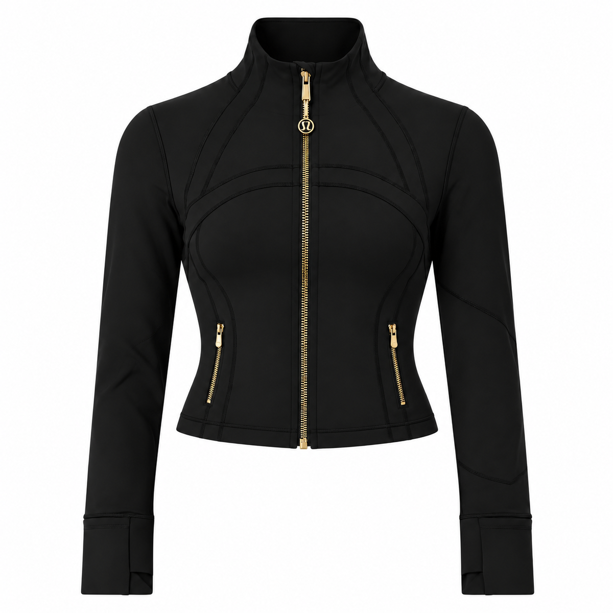 Black + Gold Lululemon (Cropped)
