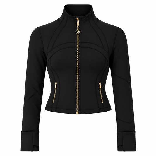 Black + Gold Lululemon (Cropped)